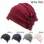 JULYHOT Nữ Hijab Turban Mũ Nữ Ung Thư Hóa Trị Tóc Mũ Đầu Khăn Quấn Bao Massivedeals