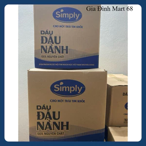 Nguyên thùng DẦU ĂN ĐẬU NÀNH SIMLY 1L,2L,5L CAM KẾT CHÍNH HÃNG.