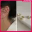 JASMINE 3 Cái / bộ Thời Trang Hình Chữ C Zircon Vòng Tai Không Xuyên Kẹp Tai Cho Nữ Tính Khí Tối Giản Bông Tai Dự Tiệc Trang Sức Quà Tặng JASMINE