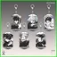 HT3 Jujutsu Kaisen Gojo Satoru Acrylic Móc Khóa Fushiguro Megumi Mặt Dây Chuyền Cho Ba Lô Túi Charm & Chìa Khóa TH3