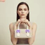 Túi xách silicon THEGIRL8B, Tote Mini nơ có thể giặt được chống thấm nước, Hộp đựng mỹ phẩm Túi đeo trên cùng khóa màu cầm tay bền bỉ Sử dụng văn phòng