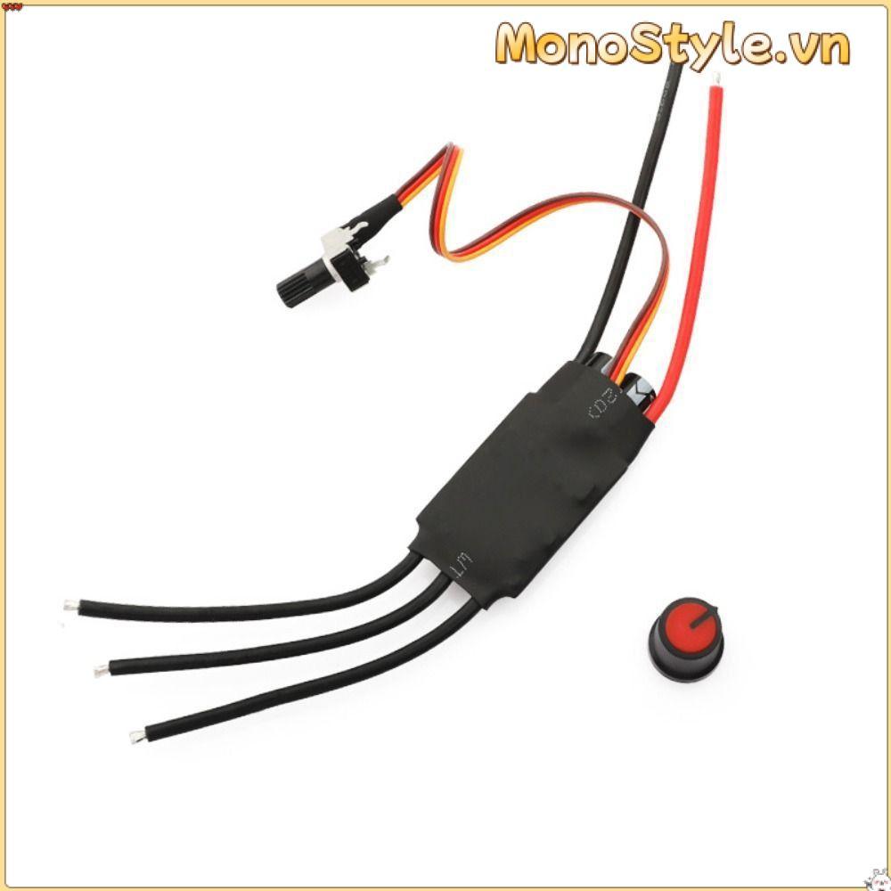 Trình điều khiển động cơ không chổi than MONOSTYLE, DC 7-24V 200W BLDC Hallless DC Motor Drive Board, Bộ điều khiển BLDC 3 pha tốc độ cao ESC Power Tool