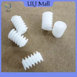 ULJ 10 Cái / lốc Trắng Tay Phải Nhựa 6 * 10 (2A) Worm Turbine 0.5 Mô-đun Giảm Bánh Răng DIY Các Bộ Phận Mô Hình.