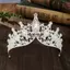 Bigapple Vintage Sang Trọng Sáng Bóng Thái Công Chúa Tiara Cô Dâu Tiara Kim Cương Giả Vương Miện Dành Cho Nữ Cô Gái Cưới Phụ Kiện Tóc Vương Miện RDG