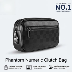 Túi Clutch Cầm Tay Khóa Số WIWU Phantom Numeric Clutch Bag - Túi Da PU Cao Cấp Đựng Điện Thoại Máy Tính Bảng Chống Trộm