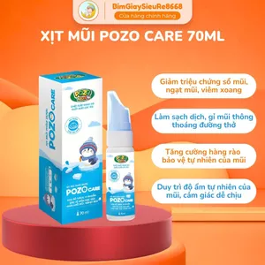 Xịt mũi POZO, Nhỏ mũi điều hòa cho bé và người lớn Pozocare, giúp giảm ngạt mũi, sổ mũi