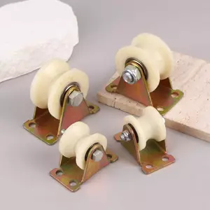 Ziyulinyuk Nylon Rãnh Con Lăn Tra Ròng Rọc V / U Nylon Có Chân Đế 30 Mm 50 Mm Cửa Rãnh Con Lăn Hạng Nặng Trượt Gót VN