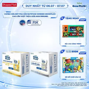 Combo Thùng 24 hộp SBPS GrowPLUS+ Cao lớn vượt trội hộp 110ml + Thùng 24 hộp SBPS GrowPLUS+ Sữa Non Immunel 110ml
