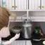Mini Mô Phỏng Trang Trại Kim Loại Sữa Có Thể Ấm Siêu Tốc Nồi 1: 12 Nhà Búp Bê Phụ Kiện Thu Nhỏ
