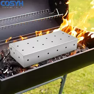 <cosyh>Stainless Steel BBQ Box for Outdoor Cooking Designed for Grilling and Flavoring