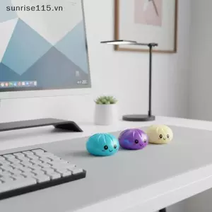 SRVN Bánh Bao Mô Phỏng Bóng Áp Lực Đồ Chơi Giảm Căng Thẳng Phục Hồi Chậm Baozi Fidget Bóp Mềm Cho Văn Phòng Gia Đình Trang Trí Lớp Học.