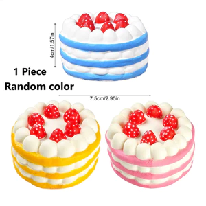 Mô Phỏng Bánh Dâu Squishy Kem Dễ Thương Bánh Giải Nén Ngón Tay Đồ Chơi Dành Cho Du Lịch Đường Chuyến Đi Ngày Lễ sonlekvn