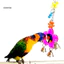 Vẹt Nhiều Màu Nhai Chuông Hoa Gương Xoay Parakeet Chim Treo Đồ Chơi