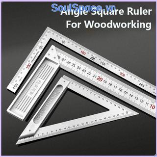 Thước vuông góc SOULSPACE, Cân hai mặt 30 / 50CM Đồng hồ đo góc phải, Dụng cụ đo lường bằng thép không gỉ đa chức năng Thước tam giác Chế biến gỗ