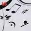 Miếng dán nghệ thuật treo tường nhạc Beat Note, miếng dán tường vinyl trang trí âm nhạc, Đồ họa nghệ thuật trang trí nhà cửa âm nhạc (đen) 77x45cm