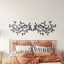 HELLOYOUNG 2 Chiếc Cây Kim Loại Lá Trang Trí Tường Thanh Lịch Nghệ Thuật Treo Tường Điêu Khắc Phong Cách Trong Nhà Ngoài Trời Trang Trí Cho Phòng Khách Văn Phòng Quà Tặng Lễ Hội Tại Nhà