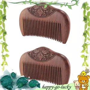 Lược gỗ Massage Lược chải tóc Lược gỗ đàn hương Lược bỏ túi