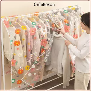 Bảo vệ bảo quản váy ORDOBOX, Tấm che bụi làm dày quần áo, Vải che bụi chống thấm nước dung tích lớn