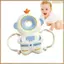 Miếng đệm bảo vệ đầu cho bé - Gối an ninh mềm hoạt hình, Ba lô tựa đầu cho trẻ mới biết đi để phòng chống rơi