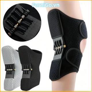 Thiết bị hỗ trợ đầu gối FURNIGO, Bộ tăng cường bảo vệ đầu gối chống trượt thoáng khí, với lò xo phục hồi mạnh mẽ có thể điều chỉnh Nẹp đầu gối