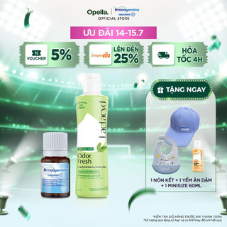 Men vi sinh Enterogermina Baby Comfort Lọ 8ml + DDVS Phụ nữ Lactacyd Odor Fresh 24H 250ml