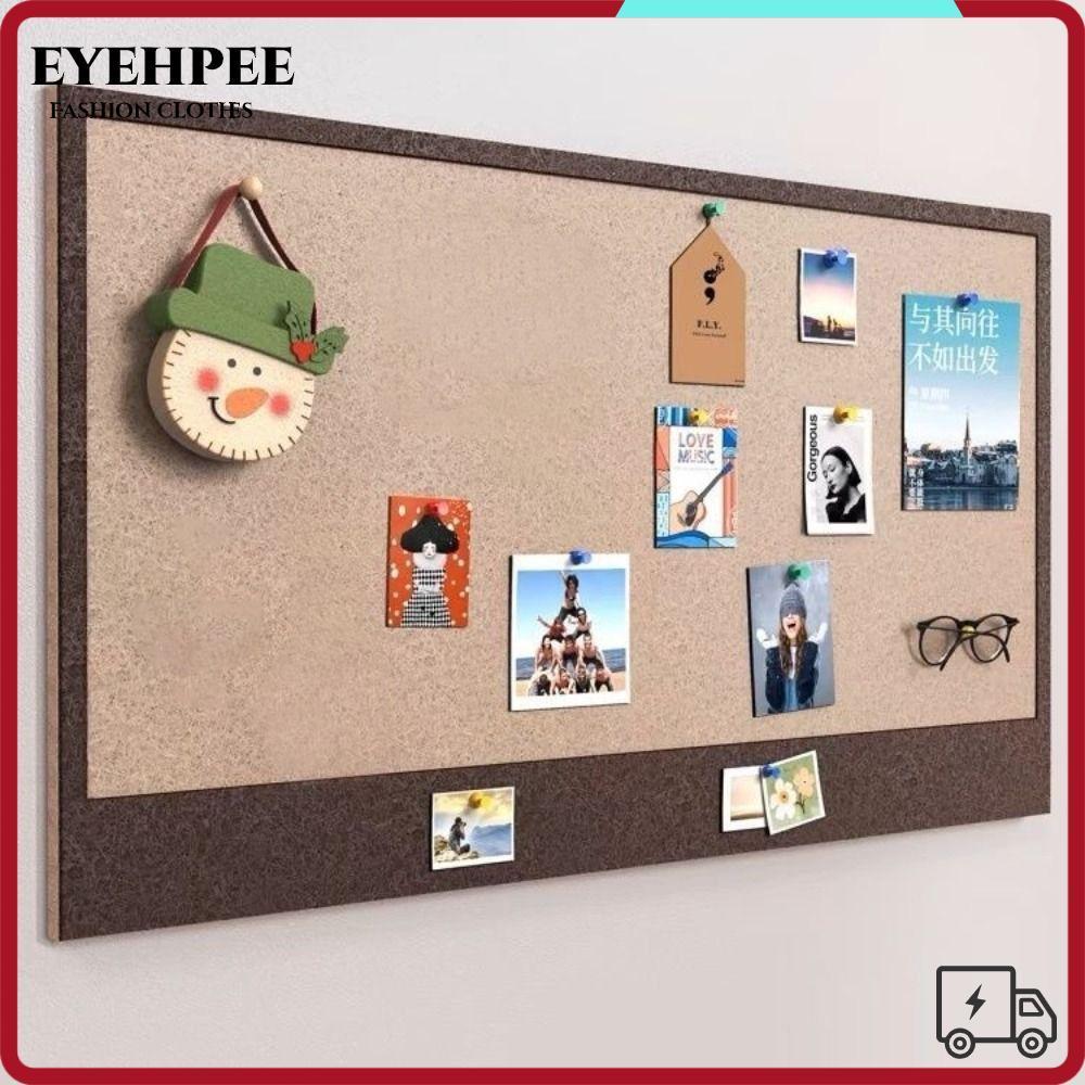 EYEHPEE Bảng nỉ Giá trưng bày trang trí Nhãn dán tường ảnh tự dính không làm tổn thương bảng lưu trữ tường Bảng tin học ký túc xá