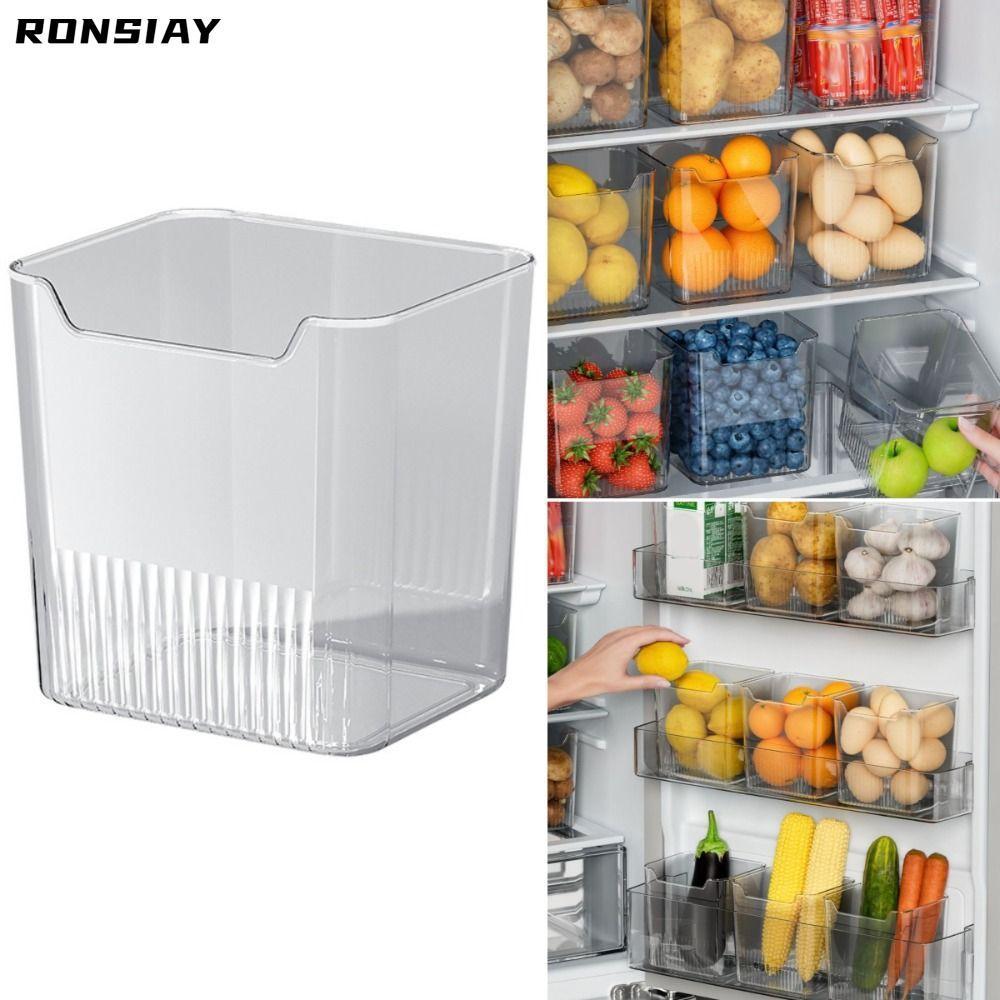 Hộp lưu trữ cửa bên tủ lạnh, Giá sắp xếp nhà bếp Giá sắp xếp tủ lạnh đa chức năng, Kệ phân loại thực phẩm Thực phẩm bảo quản tươi [RONSIAY]