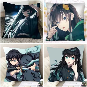 Anime Demon Slayer Tokito Muichiro Hàng Hóa Vỏ Gối Sinh Viên Ký Túc Xá Ngủ Sofa Gối Gối Gối Gối Gối