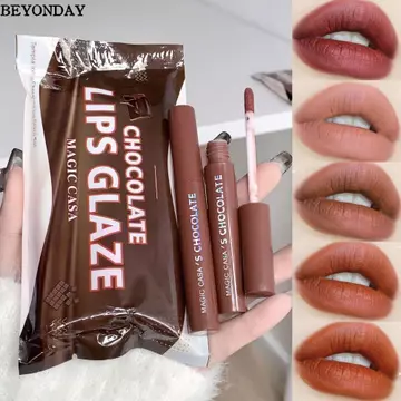 Bộ 5 Son Lì Kem Chocolate BEYONDAY, Mềm Mịn, Lâu Trôi, Velvet, Không Phai, Son Kem Lì Mượt Môi
