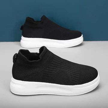 Giày Nam Lưới Thoáng Khí Đế Dày Giày Thể Thao Thời Trang Nam Slip-On Giày Lười Nhẹ Chạy Trắng Giày Thể Thao Nhẹ Giày Thường Nhẹ Giày Đi Bộ Thoáng Khí Giày Quá Chân Đế Lười