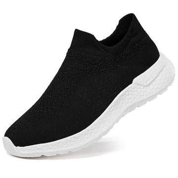 Slip-On Slip-On Slip-On Slip-On Giày Lưới Nam Giày Thường Bay Dệt Kim Nhẹ Cặp Đôi Giày Thể Thao Giày Thể Thao Nhẹ Giày Đi Bộ Thoáng Khí Bao Giày Chân Giày Lười