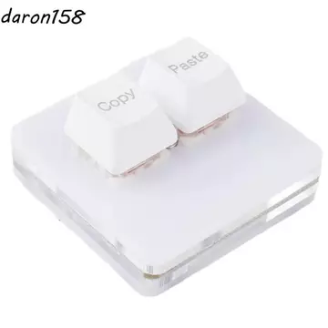 Bàn phím dán sao chép GREX, Bàn phím mini 2 phím mini Acrylic tùy chỉnh, Phụ kiện bàn phím Bàn phím Chiếu sáng Chìa khóa cơ 2 phím Bàn phím mini PC