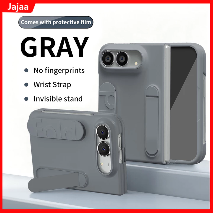 Dành Cho iPhone Duo Dây Đeo Tay Vô Hình Giá Đỡ Dành Cho Apple iPhone Ultra iPhone18 Gấp iPhone Gấp iPhone Duo 5G Thời Trang Màu Mờ Siêu Mỏng Vỏ PC Cứng Có Phim Cường Lực