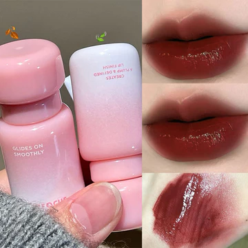 H 6 Màu Gương Son Bóng Chống Thấm Nước Punk Đỏ Đậm Lip Glaze Nước Ánh Sáng Lip Tint Lâu Dài Trong Suốt Khỏa Thân Chất Lỏng Son Môi Trang Điểm