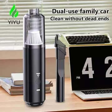Bộ thu bụi ô tô YIYU, Máy hút bụi ô tô Mini hút mạnh mẽ, Máy hút bụi cầm tay không dây có độ ồn thấp Máy hút bụi cầm tay làm sạch khi đang di chuyển