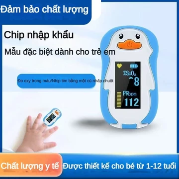 Máy đo lượng oxy trong máu cho trẻ em FS20P xanh dương gia dụng cho bé kẹp ngón tay đo oxy máu y tế