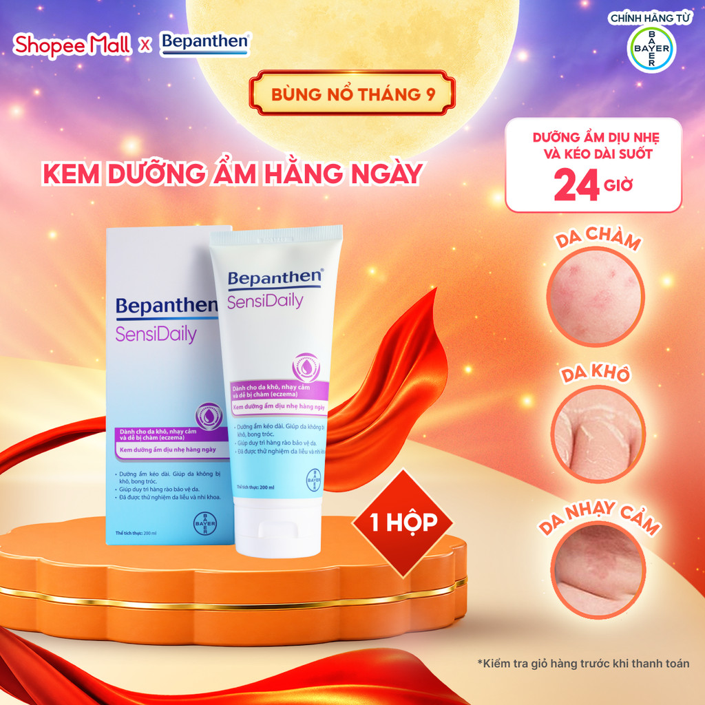 Kem Dưỡng Ẩm Hằng Ngày Bepanthen Sensidaily 200ML
