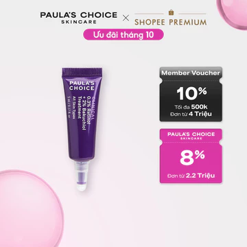 [HSD 7/2027] Tinh chất chống lão hóa từ Retinol & Bakuchiol Paula's Choice Clinical 0.3% Retinol + 2% Bakuchiol 5ml 8016