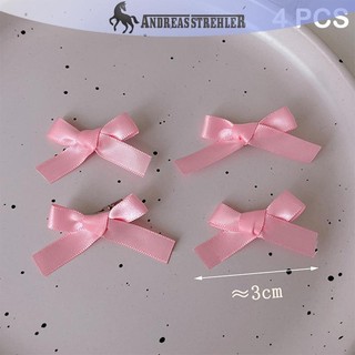 Onetimingfine 4 Nơ Kẹp Tóc Bé Gái Nơ Nhỏ Barrettes Nữ Đơn Giản Mũ Kẹp VN