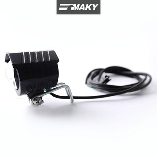 Newwellknownepic 2 trong 1 Đèn pha xe đạp điện Đầu vào 36V 48V 60V Xe tay ga điện Tay lái Đèn xe tay ga điện Đèn trước LED có còi VN