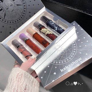 Cloud Nizhiwang Lip Glaze Set Hộp Mềm Mờ Matte Son Môi Hộp Quà Tặng Môi Trang Điểm Môi Bùn Quà Tặng Cho Bé Gái