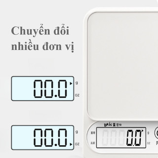 Cân Điện Tử Đa Năng 0.1g-10kg - Độ Chính Xác Cao, Màn Hình LCD Rõ Nét, Thích Hợp Làm Bánh Và Pha Chế