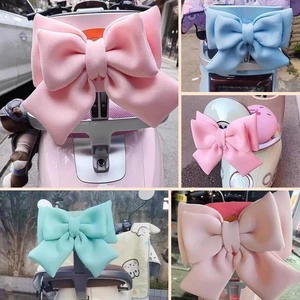 Xe Đạp Điện Mũ Bảo Hiểm Xe Máy Trang Trí Nơ Cô Gái Điện Phía Trước Ghế Sau Trang Trí Phụ Kiện