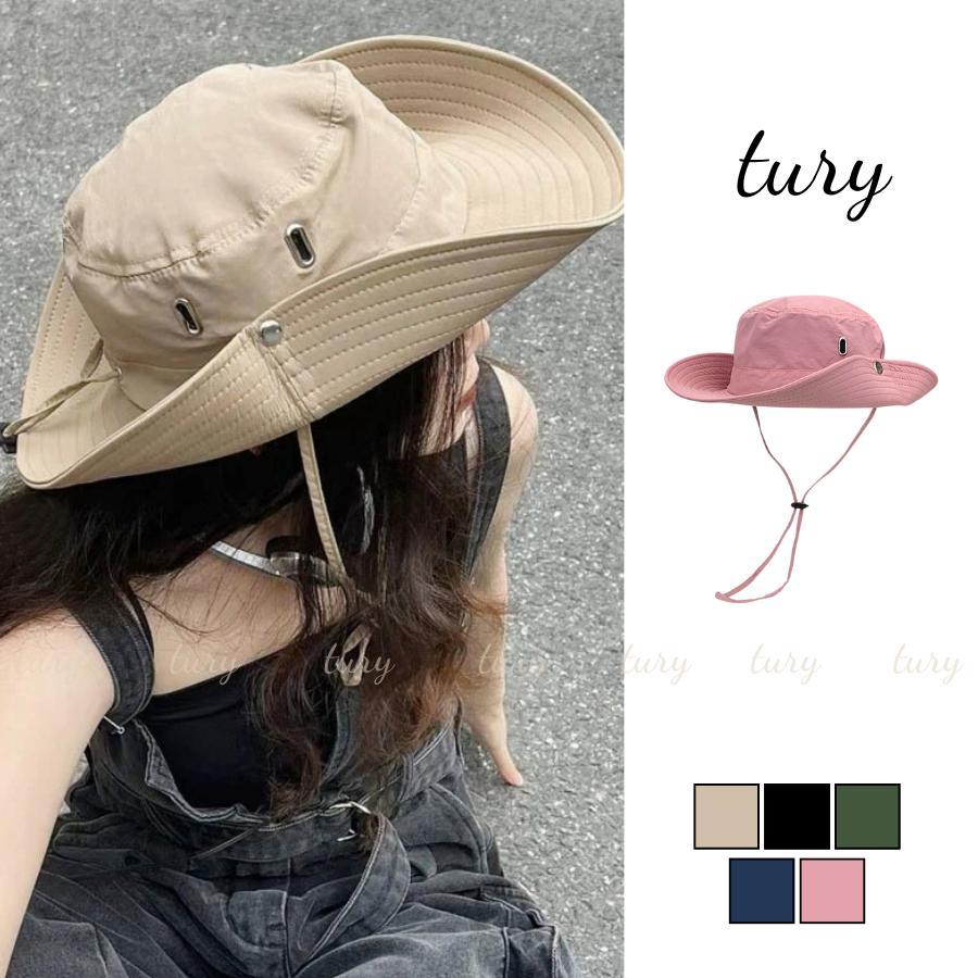 Mũ Tai Bèo Unisex Nam Nữ - Tury - Mũ Bucket Dù Phối Khuy và Dây Trơn - NV047