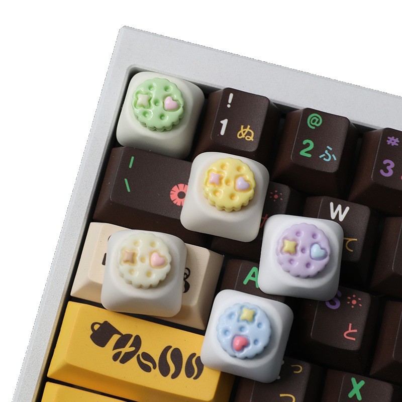 Keycap Bánh Quy Trái Tim Ngôi Sao Sweet Dessert Series | KCAP - World of keycaps