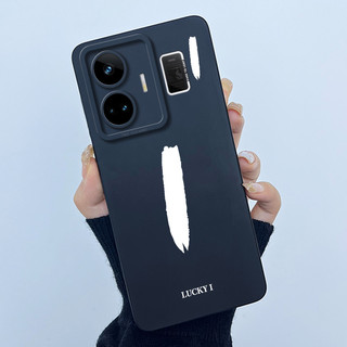 Dành Cho Realme GT Neo 5 / Realme GT3 240W Ốp Lưng May Mắn Chữ Cái Ban Đầu Silicon Mềm Mờ Ốp Lưng Điện Thoại Cho Realme GT Neo5 Vỏ