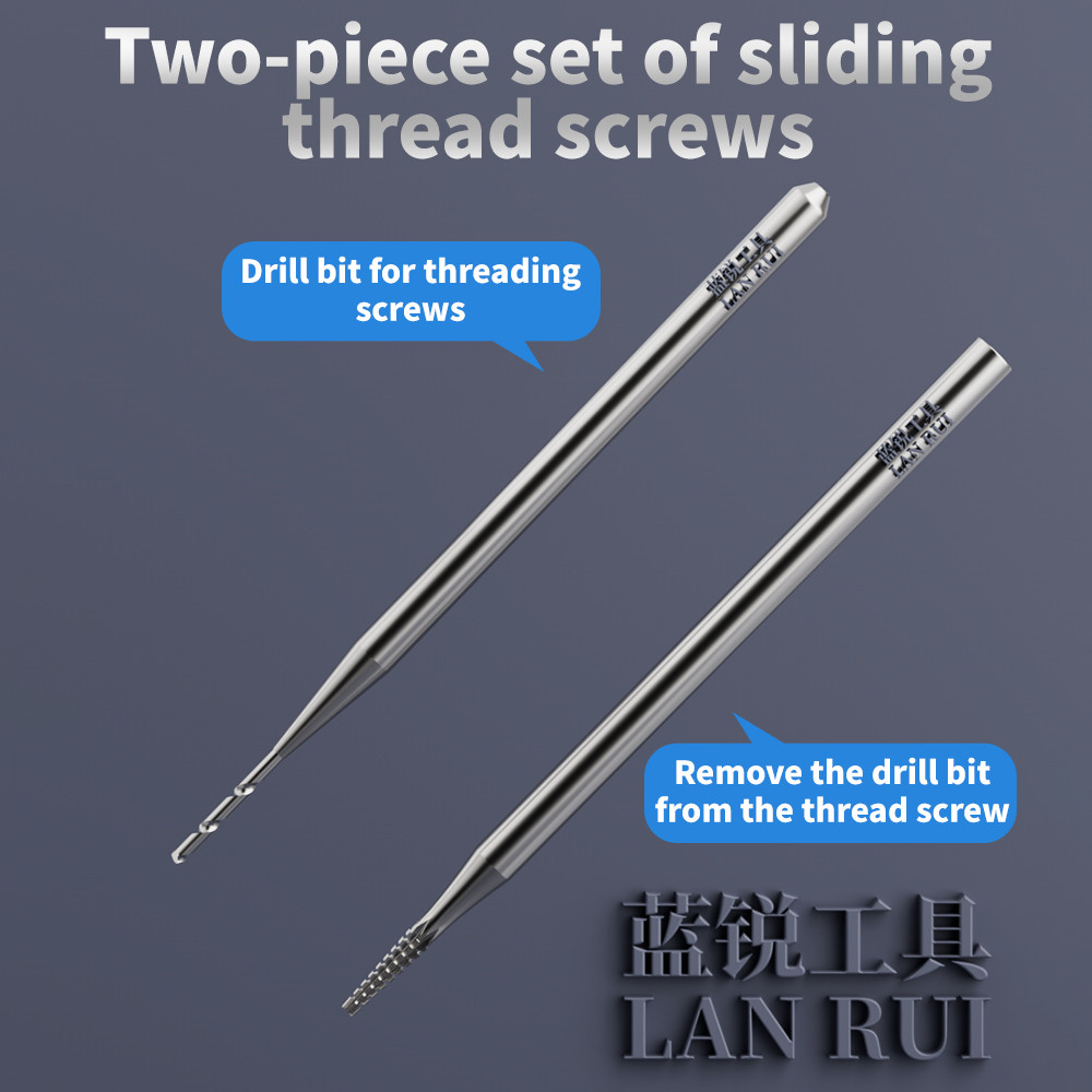 Bộ mũi khoan trục vít sọc hợp kim Lanrui U8S Shank 2,35mm để sửa chữa điện thoại Công cụ loại bỏ ren trượt chuyên nghiệp