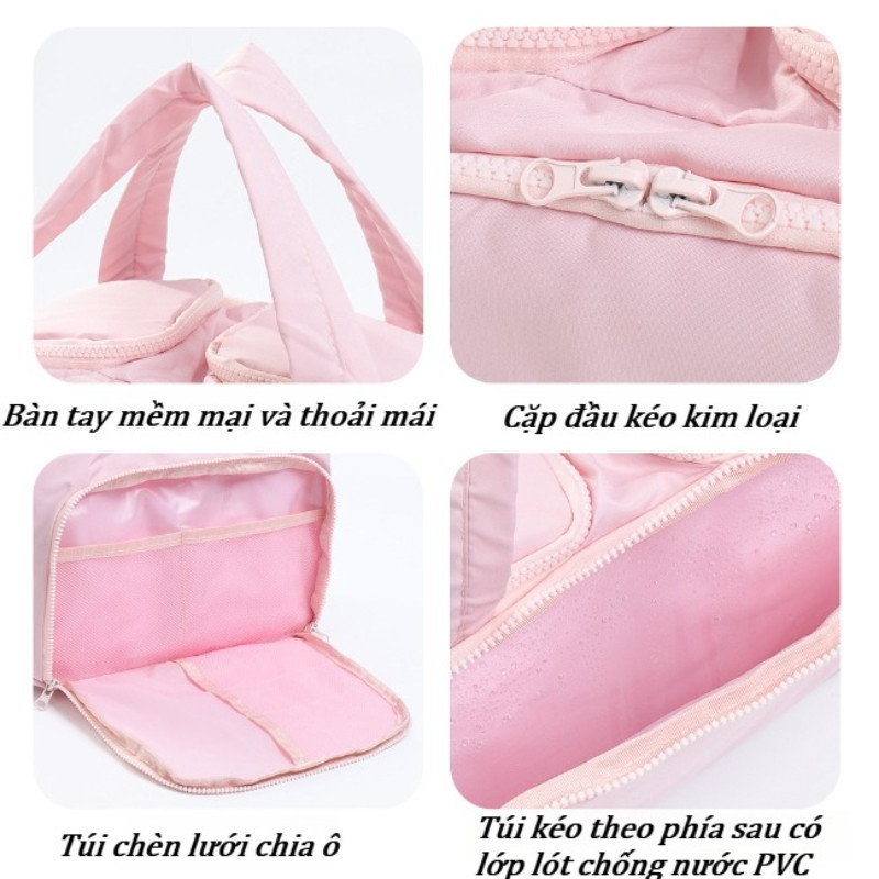 Túi Đựng Mỹ Phẩm Du Lịch Nhiều Ngăn Chống Nước, Túi Makeup Đa Năng Dung Tích Lớn Tiện Dụng Cho Nữ