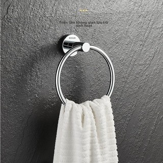 【 KOHLER 】Vòng treo khăn bằng đồng nguyên chất cho bếp và phòng tắm, giá treo khăn đơn giản, vòng tròn không cần khoan,