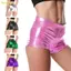 Pealike Nữ Lấp Lánh Da PU Quần Short Nóng Quần Ôm Khiêu Vũ Tiệc Clubwear Quần Short Mini